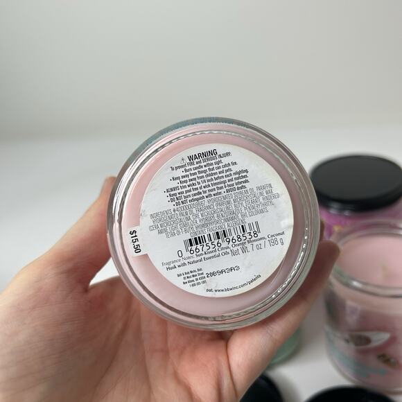 Bath & Body Works Summer Boardwalk The Perfect Summer Mermaid Candles Set of 6 - Picture 6 of 8